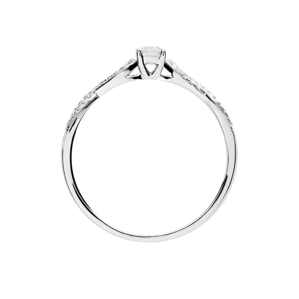 Bague Solitaire Livia Or Blanc Diamant