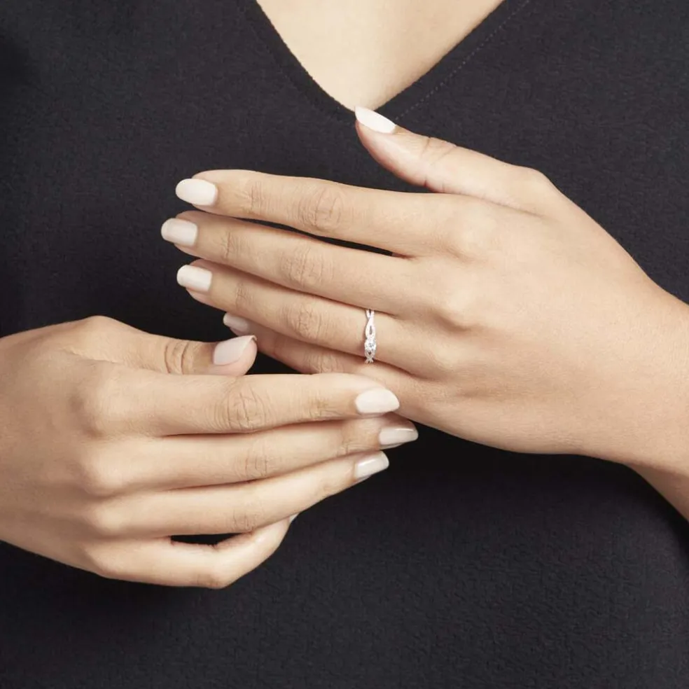 Bague Solitaire Livia Or Blanc Diamant