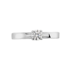 Bague Solitaire Loren Or Blanc Diamant