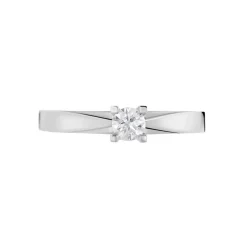 Bague Solitaire Loren Or Blanc Diamant