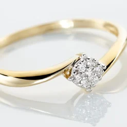 Bague Solitaire Lysia Or Jaune Diamant