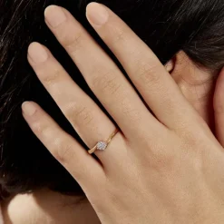 Bague Solitaire Lysia Or Jaune Diamant