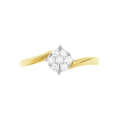 Bague Solitaire Lysia Or Jaune Diamant