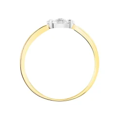 Bague Solitaire Maurena Or Jaune Oxyde De Zirconium