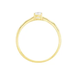 Bague Solitaire Maylis Or Jaune Oxyde De Zirconium