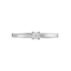 Bague Solitaire Morrigane Or Blanc Diamant