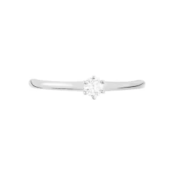 Bague Solitaire Natalia Or Blanc Diamant
