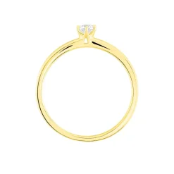 Bague Solitaire Natalia Or Jaune Diamant