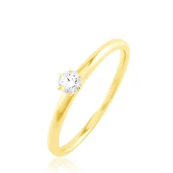 Bague Solitaire Natalia Or Jaune Diamant