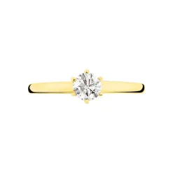Bague Solitaire Natalia Or Jaune Diamant