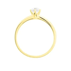 Bague Solitaire Natalia Or Jaune Diamant