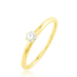 Bague Solitaire Natalia Or Jaune Diamant
