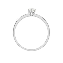 Bague Solitaire Natalia Pl Platine Blanc Diamant