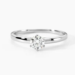 Bague Solitaire Natalia Pl Platine Blanc Diamant