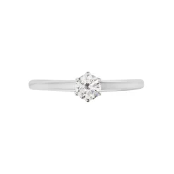 Bague Solitaire Natalia Pl Platine Blanc Diamant