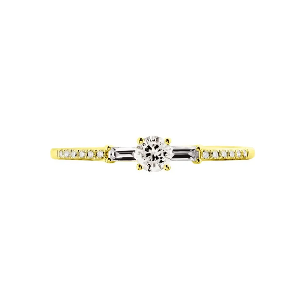 Bague Solitaire Nina Or Jaune Diamant