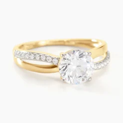 Bague Solitaire Ofelie Or Jaune Oxyde De Zirconium