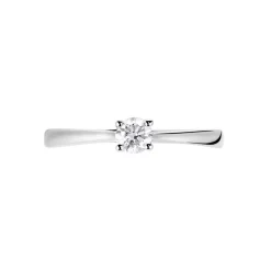 Bague Solitaire Or Blanc Aphrodite Diamant