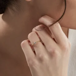 Bague Solitaire Or Jaune Aphrodite Diamant