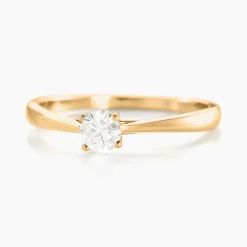 Bague Solitaire Or Jaune Aphrodite Diamant