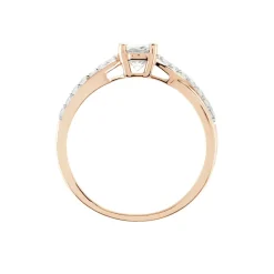 Bague Solitaire Or Rose Lisbet Morganite
