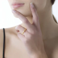 Bague Solitaire Orleane Or Jaune Diamant