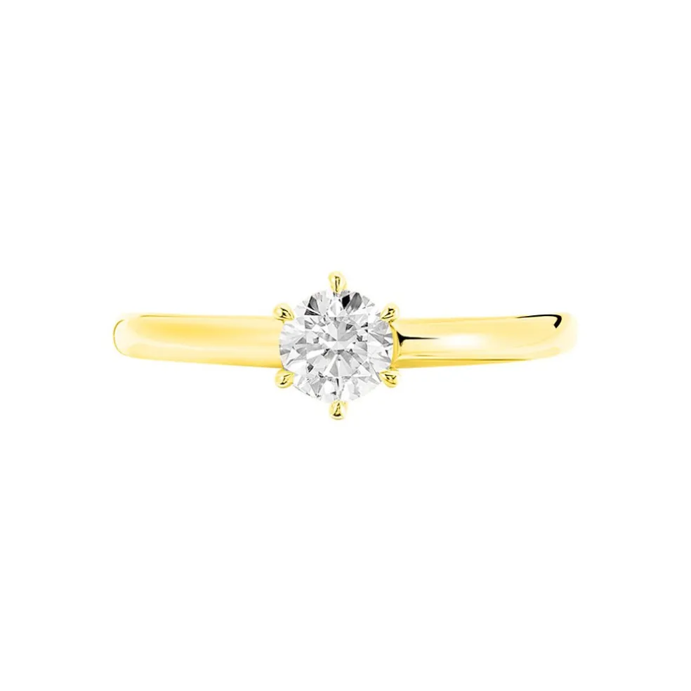 Bague Solitaire Ruken Or Jaune Diamant