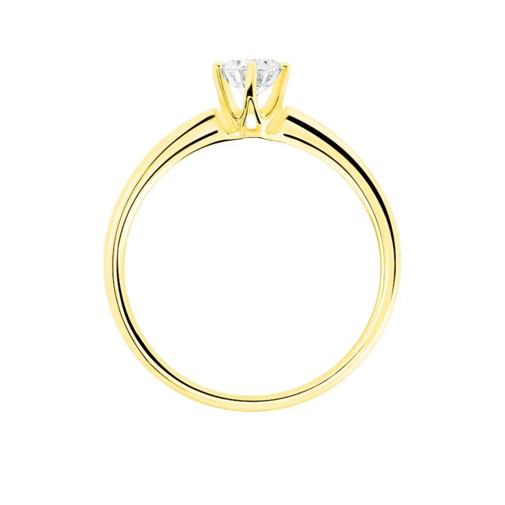 Bague Solitaire Ruken Or Jaune Diamant
