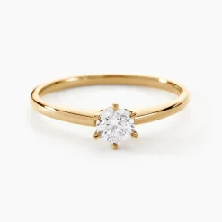 Bague Solitaire Samantha Or Jaune Diamant