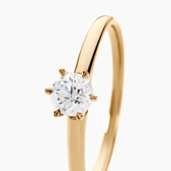 Bague Solitaire Samantha Or Jaune Diamant