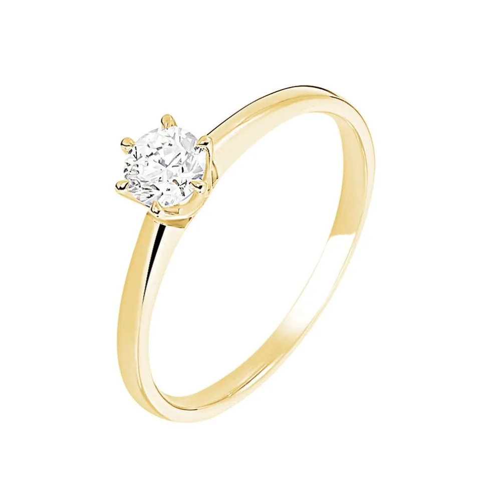Bague Solitaire Samantha Or Jaune Diamant