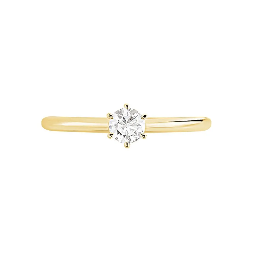 Bague Solitaire Samantha Or Jaune Diamant