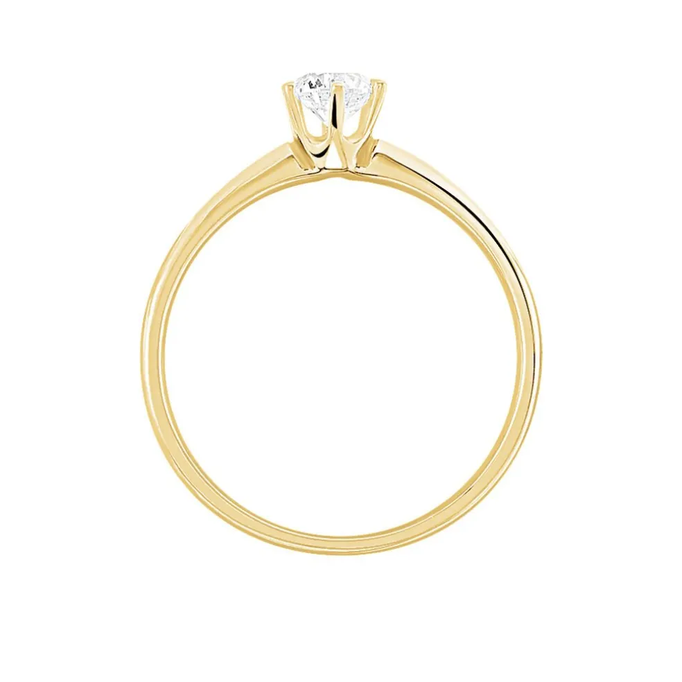 Bague Solitaire Samantha Or Jaune Diamant