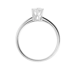 Bague Solitaire Samantha Or Blanc Diamant