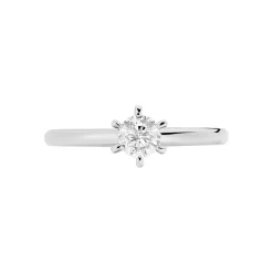 Bague Solitaire Samantha Or Blanc Diamant
