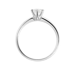 Bague Solitaire Samantha Or Blanc Diamant