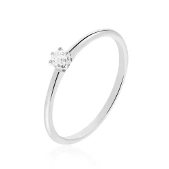 Bague Solitaire Samantha Or Blanc Diamant