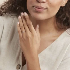 Bague Solitaire Samantha Or Blanc Diamant