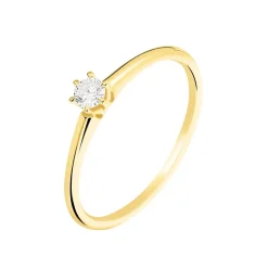 Bague Solitaire Samantha Or Jaune Diamant