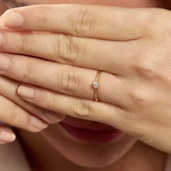 Bague Solitaire Samantha Or Jaune Diamant