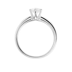 Bague Solitaire Samantha Or Blanc Diamant