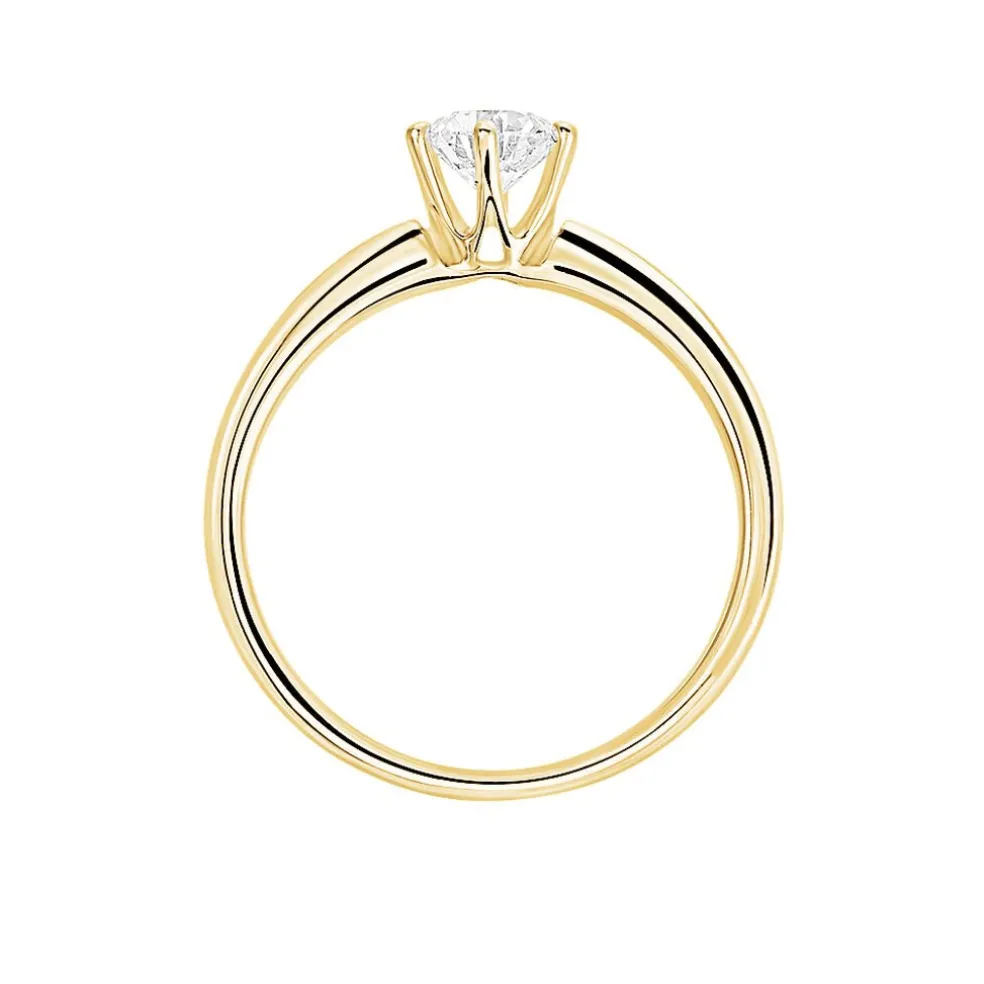 Bague Solitaire Samantha Or Jaune Diamant