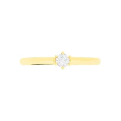 Bague Solitaire Shannel Or Jaune Diamant