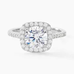 Bague Solitaire Soa Argent Blanc Oxyde De Zirconium