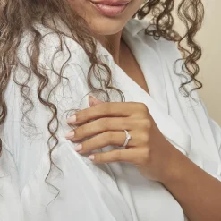 Bague Solitaire Solitea Argent Blanc Oxyde De Zirconium