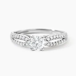 Bague Solitaire Stockholma Platine Blanc Diamant