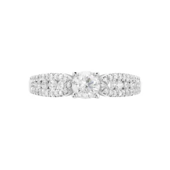 Bague Solitaire Stockholm Or Blanc Diamant