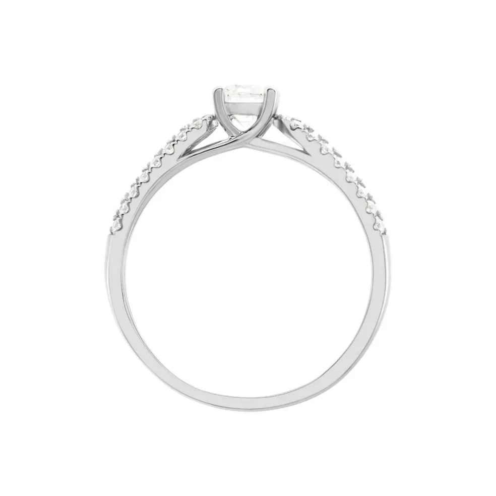 Bague Solitaire Stockholma Platine Blanc Diamant