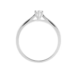 Bague Solitaire Symphonie Or Blanc Diamant