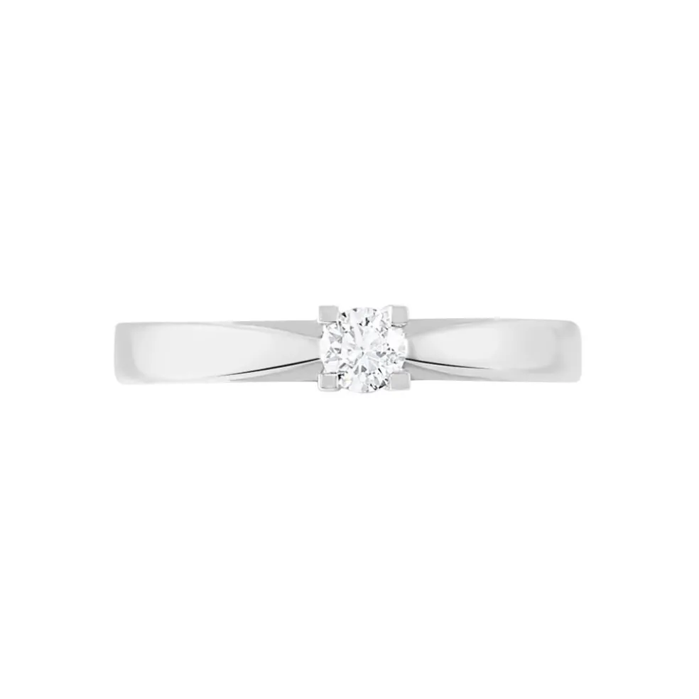 Bague Solitaire Tahyna Or Blanc Diamant